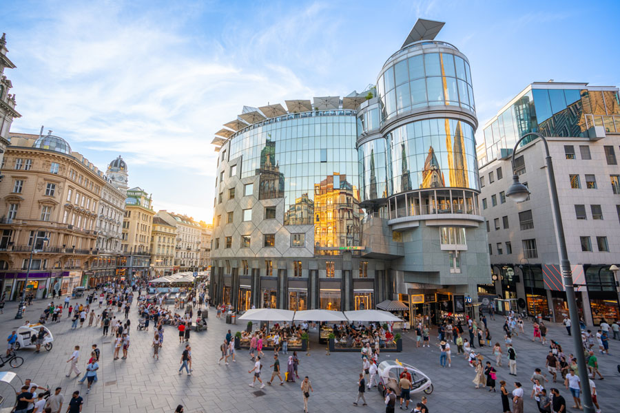 Stephansplatz mit Haas Haus